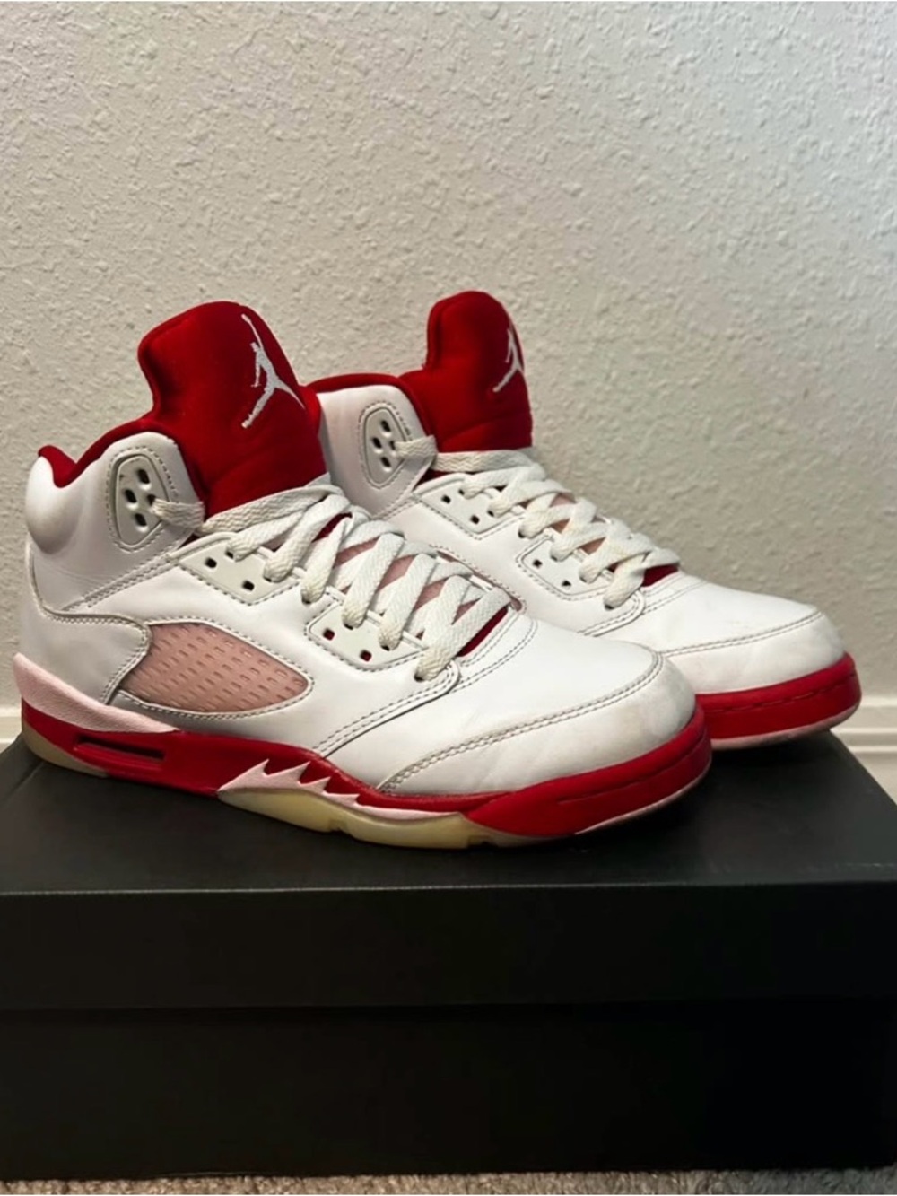 Jordan Men’s White Red Athletic Shoes